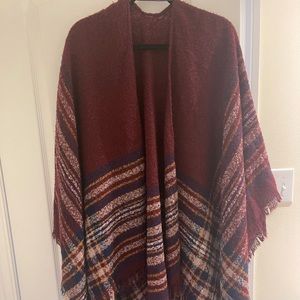 Garage blanket scarf poncho